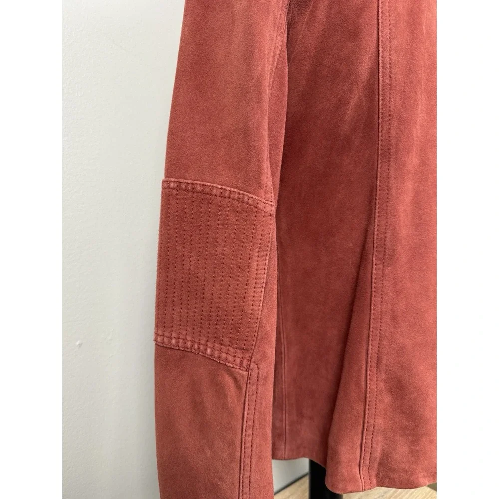 Vintage The Territory Ahead Red Suede Leather Jacket XS Boho Western Retro‎ Y2K - Picture 5 of 15